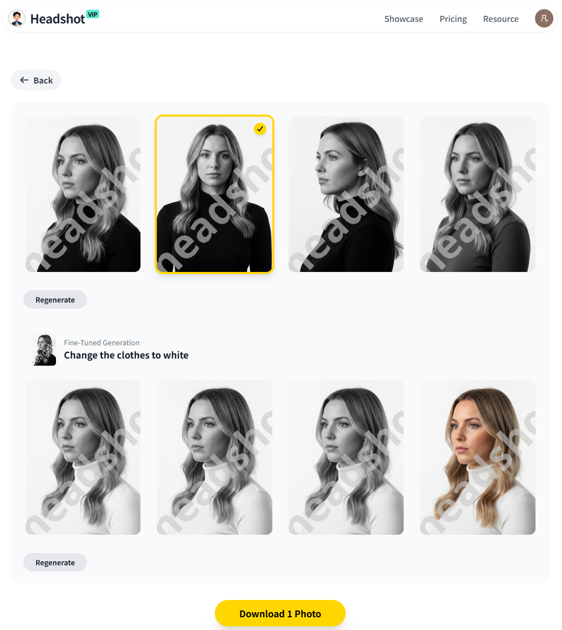 Professional LinkedIn AI headshot example